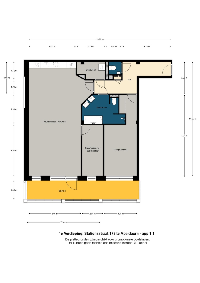 Marktzicht Apeldoorn, Marktzicht - 3-kamerappartementen, Apeldoorn