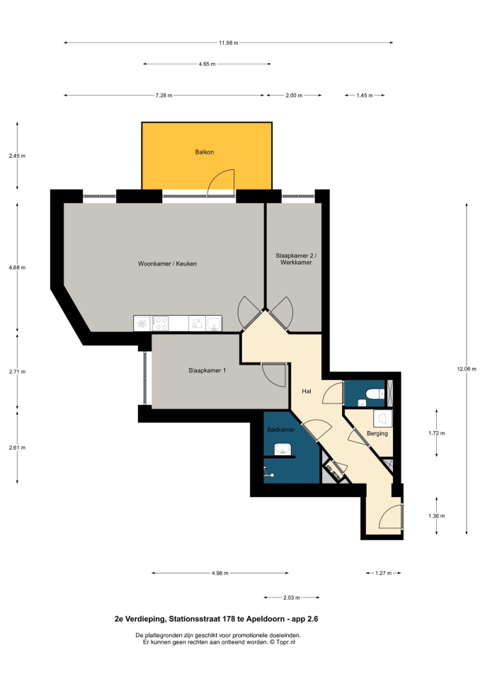 Marktzicht Apeldoorn, Marktzicht - 3-kamerappartementen, Apeldoorn