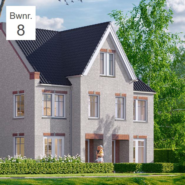 Vliethaven fase 1, Twee onder een kap villa, bouwnummer: 8, Leidschendam