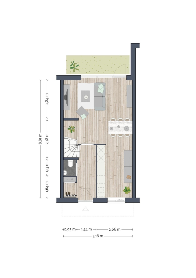 De Meyster, Banningstraat, De Meyster, middenwoningen, bouwnummer: 19, Soesterberg